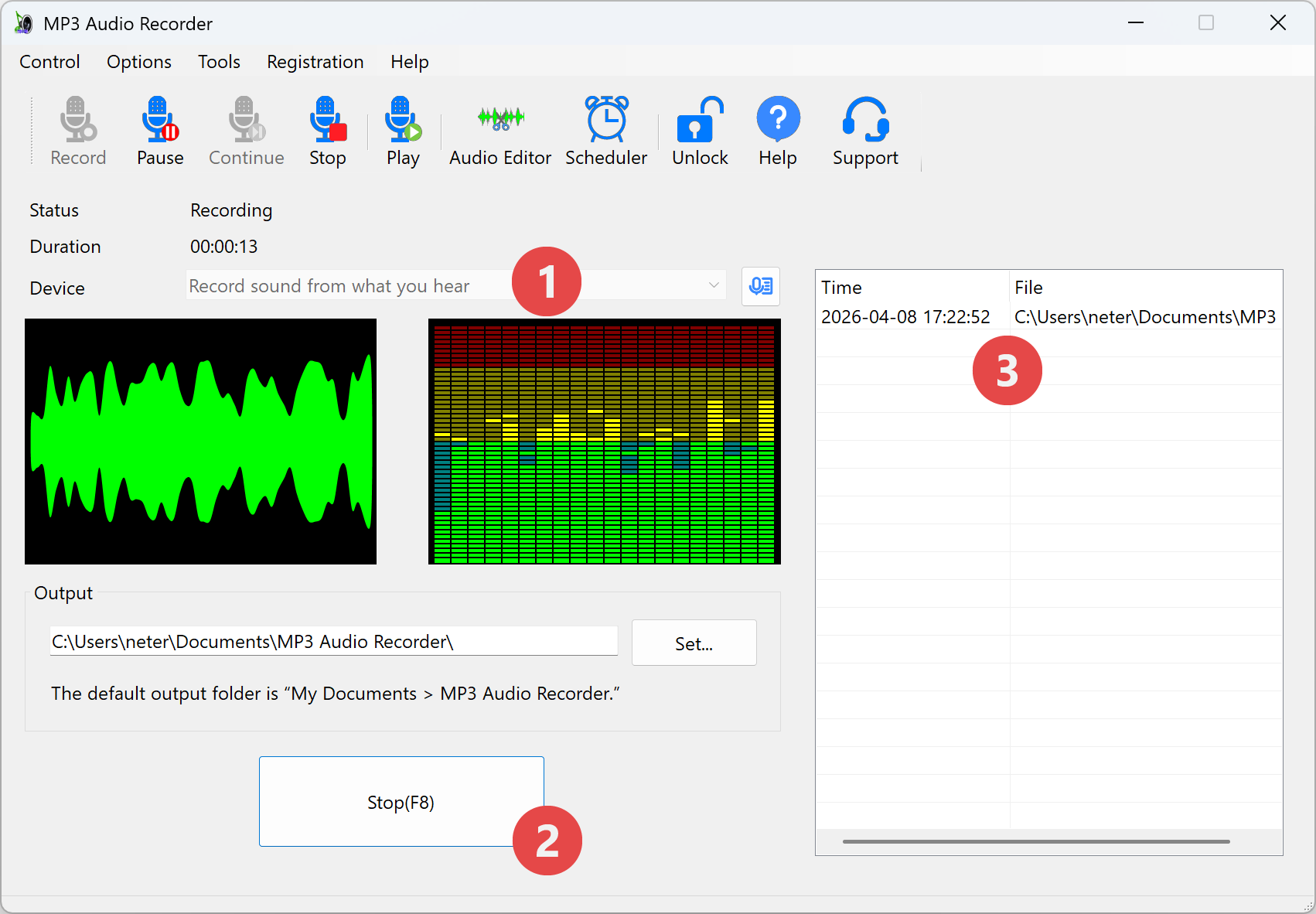 MP3 Audio Recorder